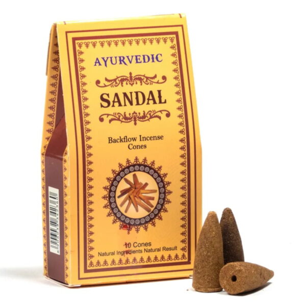 Ayurvedische Sandelholz Rückfluss Räucherkegel